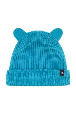 LENO Kids Beanie With Ears - Blue Azurite