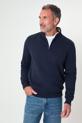 Mens Quarter Zip Sweatshirt - Navy