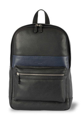 Sergio Leather Backpack 15L - Black