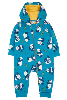 Babys 100% Cotton Snuggle Suit - Panda Pals