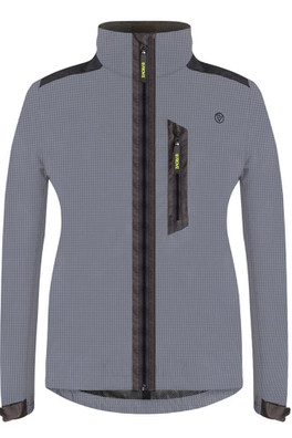APEX Women's 100% Reflective Cycling Jacket - Grey