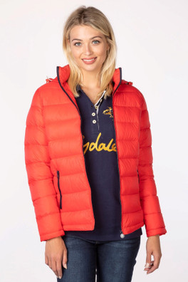 Marske Ladies Insulated Quilted Jacket - Cherry