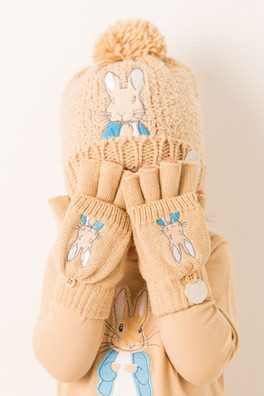 Kids Peter Rabbit Gloves - BEIGE