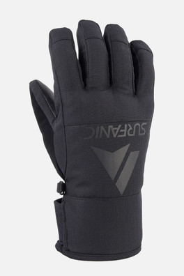 Icon Leather Palm Unisex Ski Glove - Black
