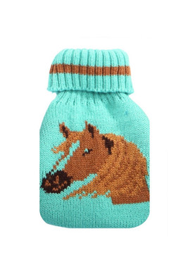 Reuseable Knitted Cover Hand Warmer - Horse