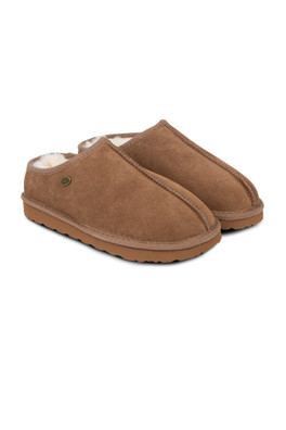 Mens Louis Sheepskin Slipper - Chestnut