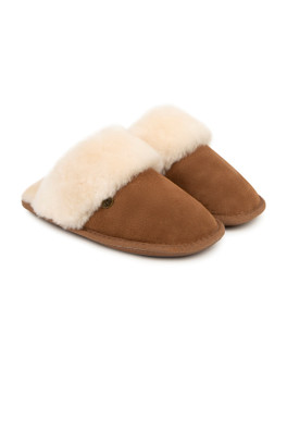Womens Duchess Sheepskin Slipper - Chestnut