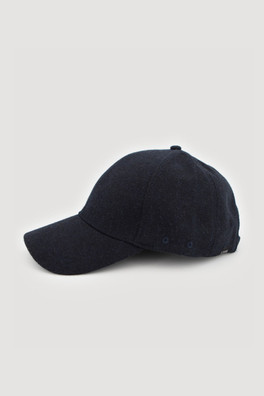 Mens Wool Baseball Cap - Navy