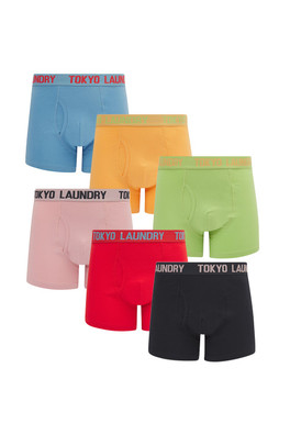 Mens Cotton 6-Pack Boxers - multi