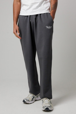 Mens Cotton Blend Relaxed Fit Joggers - Grey