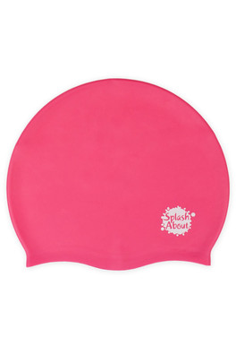 Kids Junior Silicone Swim Hat - Pink