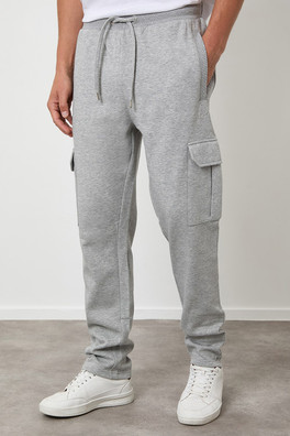 Cargo Mens Joggers - Light Grey