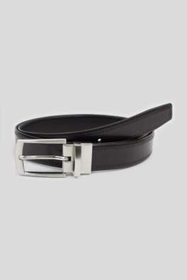 Bersted Mens Stitch Detail Reversible Leather Belt - MULTICOLOURED