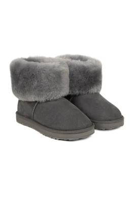 Womens Cornwall Sheepskin Boots - Granite