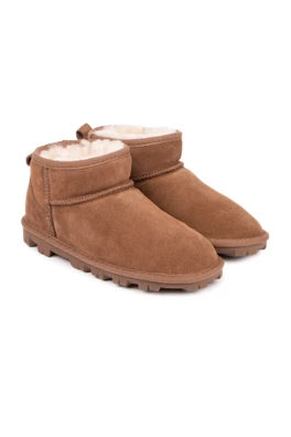 Womens Mini Grace Sheepskin Boot - Chestnut