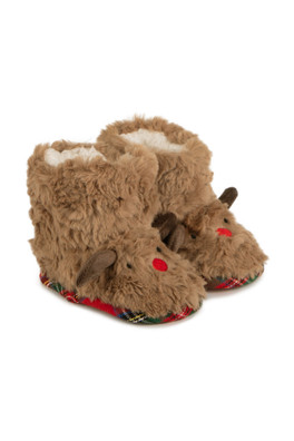 Toddler Booties - Brown