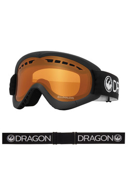 DXS Youth Snow Goggles - Black/Lumalens Amber
