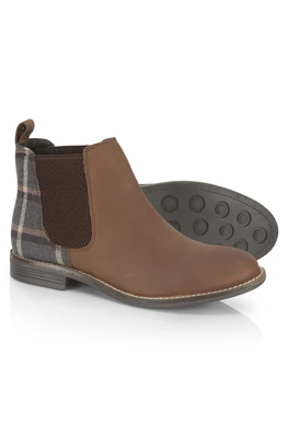 Jenny Womens Leather Chelsea Boots - Waxy Brown