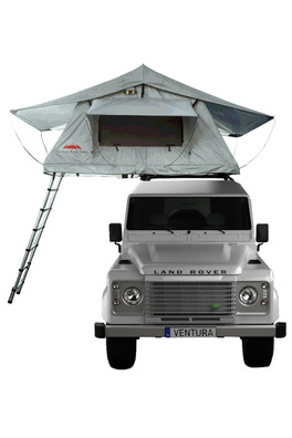 Ventura Deluxe 1.4 Roof Top Tent + Mat + Lights - Grey