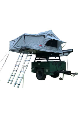 Extended Ventura Deluxe 1.8 Roof Tent+Mat - Grey