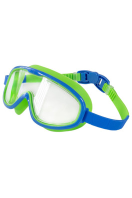 Kids Snapper Mask Goggles 6-14 Years - Green &  Blue