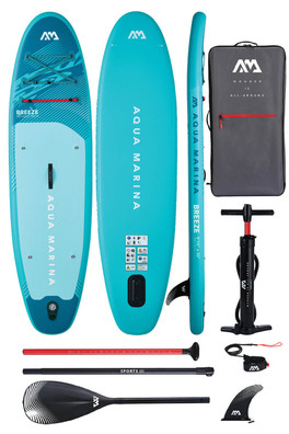 Breeze 9ft 10 Stand Up Paddle board Package - Green