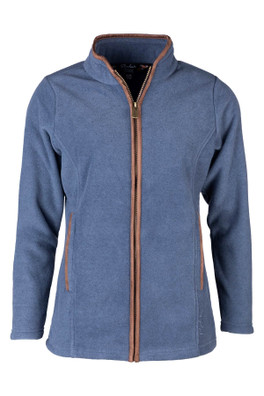 Huggate Womens Fleece Jacket - Mid Navy