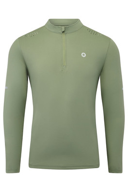 Mens Essential Half Zip Performance Sweatshirt - Green