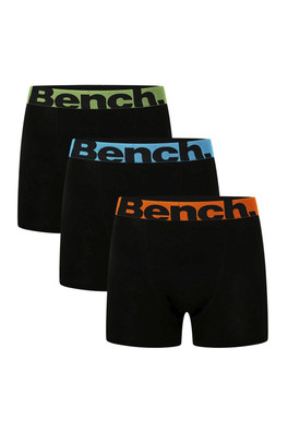Tonder 3 Pack Mens Cotton Breathable Boxers - Black