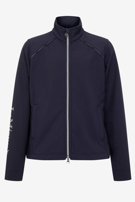 Soft Shell Kids Water Resistant Riding Jacket - Navy