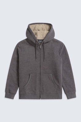 Zuri Womens Sherpa Lined Hoodie - Brown