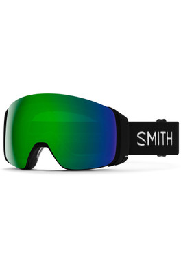4D Mag Unisex Snow Goggles - Black / Sun Green Mirrored