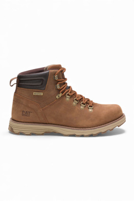 Mens Sire Waterproof Leather Work Ankle Boots - Brown