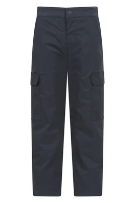 Kids Winter Delta Stretch Fleece Lined Trousers - Black