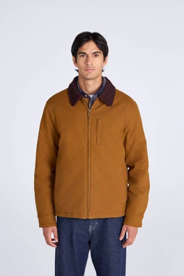 Baxter Mens Cord Collar Overshirt - Beige