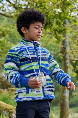 Heron Borg Kids Jacket - Bright Blue