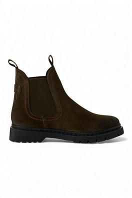 Womens Classic Leather Chelsea Ankle Boots - Green
