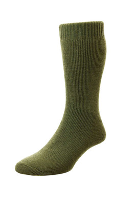 Short Unisex Thermal Wool Walking Socks - NATO Green