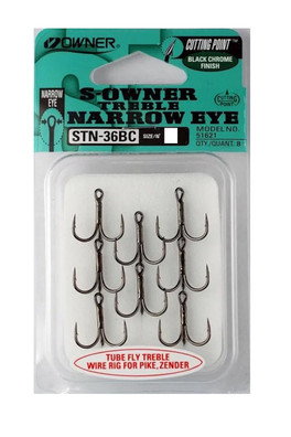 Salmon Tube Treble Fishing Hooks - Size 2