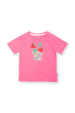 Kids 100% Organic Cotton Applique T-Shirt - Grow Your Own