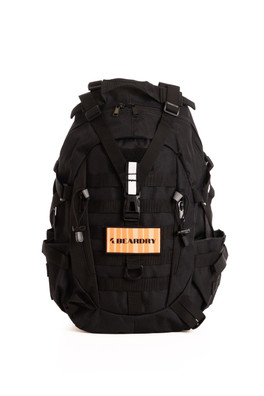 Everyday Water-Resistant Backpack 25L - Onyx Black Electric Orange