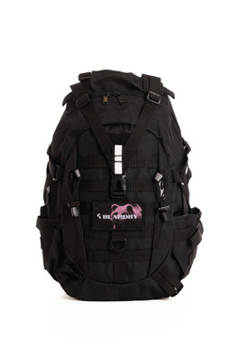 Everyday Water-Resistant Backpack 25L - Onyx Black Crimson Bear