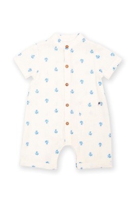 Baby Pineapple Polka 100% Organic Cotton Romper - Pineapple Polka
