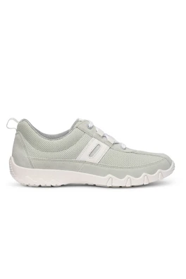Leanne II Women's Regular Fit Nubuck Trainer - Pale Aqua-White