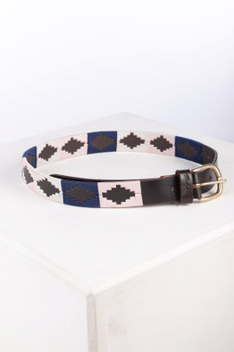 Askwith Womens Polo Belt - Denim/White/Sorbet