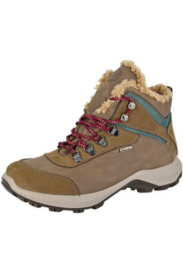 Waterproof Womens Hiking Boots - Safari Brown/Green