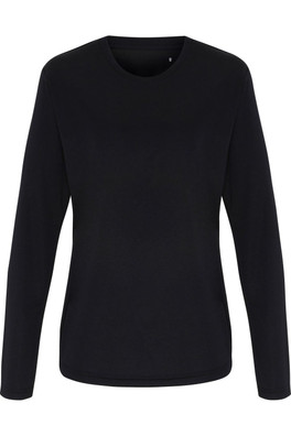 Performance Womens Long Sleeve T-Shirt - Black
