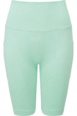 Melange Seamless 3D Womens Cycling Shorts - Peppermint