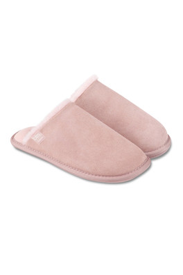 Womens Real Suede Mule - Pink