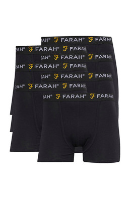 7 Pack Mens Cotton Breathable Boxers  Vuson - Black